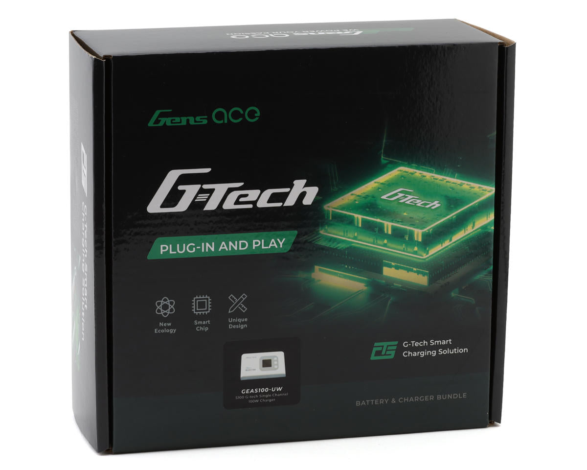 Gens Ace G-Tech Smart 3S Bundle w/3S 60C XT60 LiPo Battery (5000mAh)