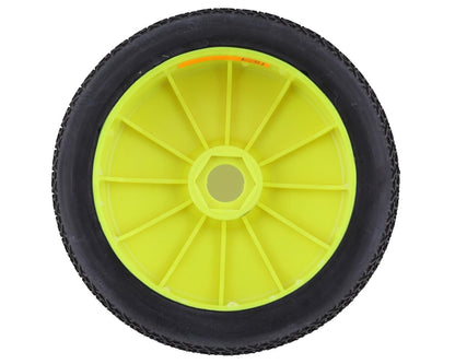 GRP Tires Contact Pre-Mounted 1/8 Buggy Tires (2) (Yellow) (Extra Soft)