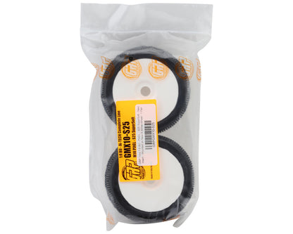 GRP Tires Pixel Pre-Mounted 1/8 Buggy Tires (White) (2) (S25 - Super Soft)