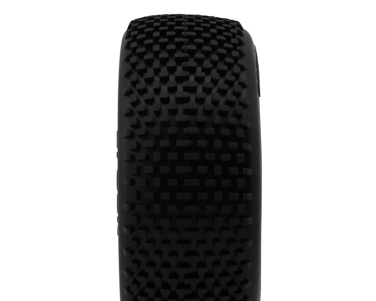GRP Tires Block Pre-Mounted 1/8 Buggy Tires (White) (2) (N35 - Soft)