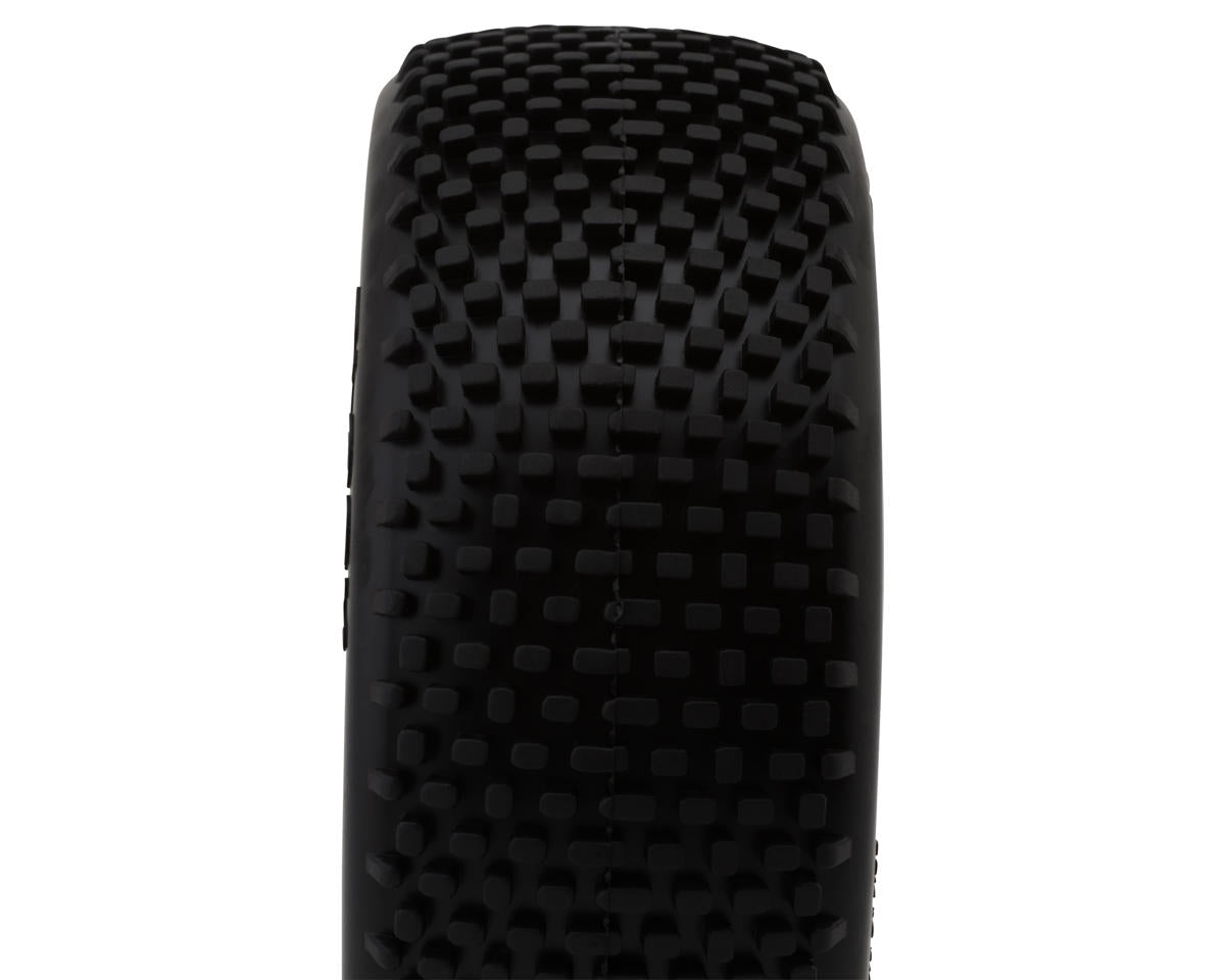 GRP Tires Block Pre-Mounted 1/8 Buggy Tires (White) (2) (S25 - Super Soft)
