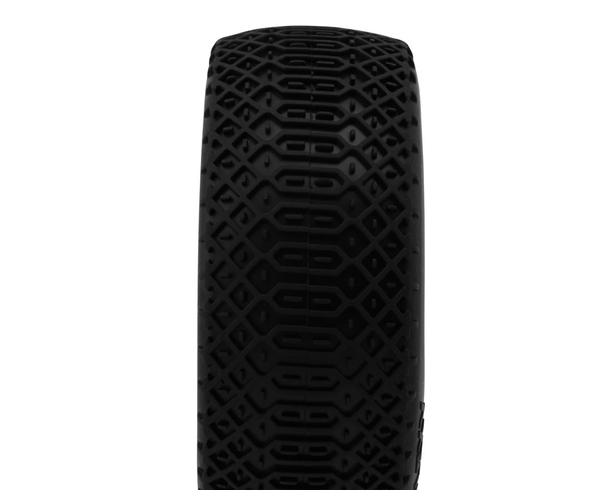 GRP Tires Flexy Pre-Mounted 1/8 Buggy Tires (White) (2) (N25 - Super Soft)