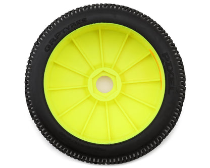 GRP Tires Pixel Pre-Mounted 1/8 Buggy Tires (Yellow) (2) (N25 - Super Soft)
