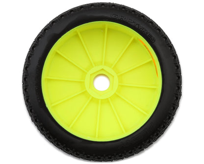GRP Tires Flexy Pre-Mounted 1/8 Buggy Tires (Yellow) (2) (S35 - Soft)