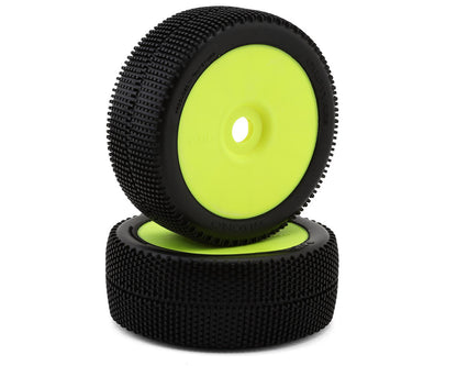 GRP Tires "Micro" Pre-Mounted 1/8 Buggy Tires (Yellow) (2) (S35 - Soft)