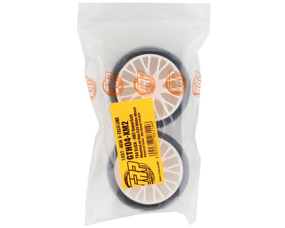 GRP Tires GT - TO4 Slick Belted Pre-Mounted 1/8 Buggy Tires (White) (2) (XM2)