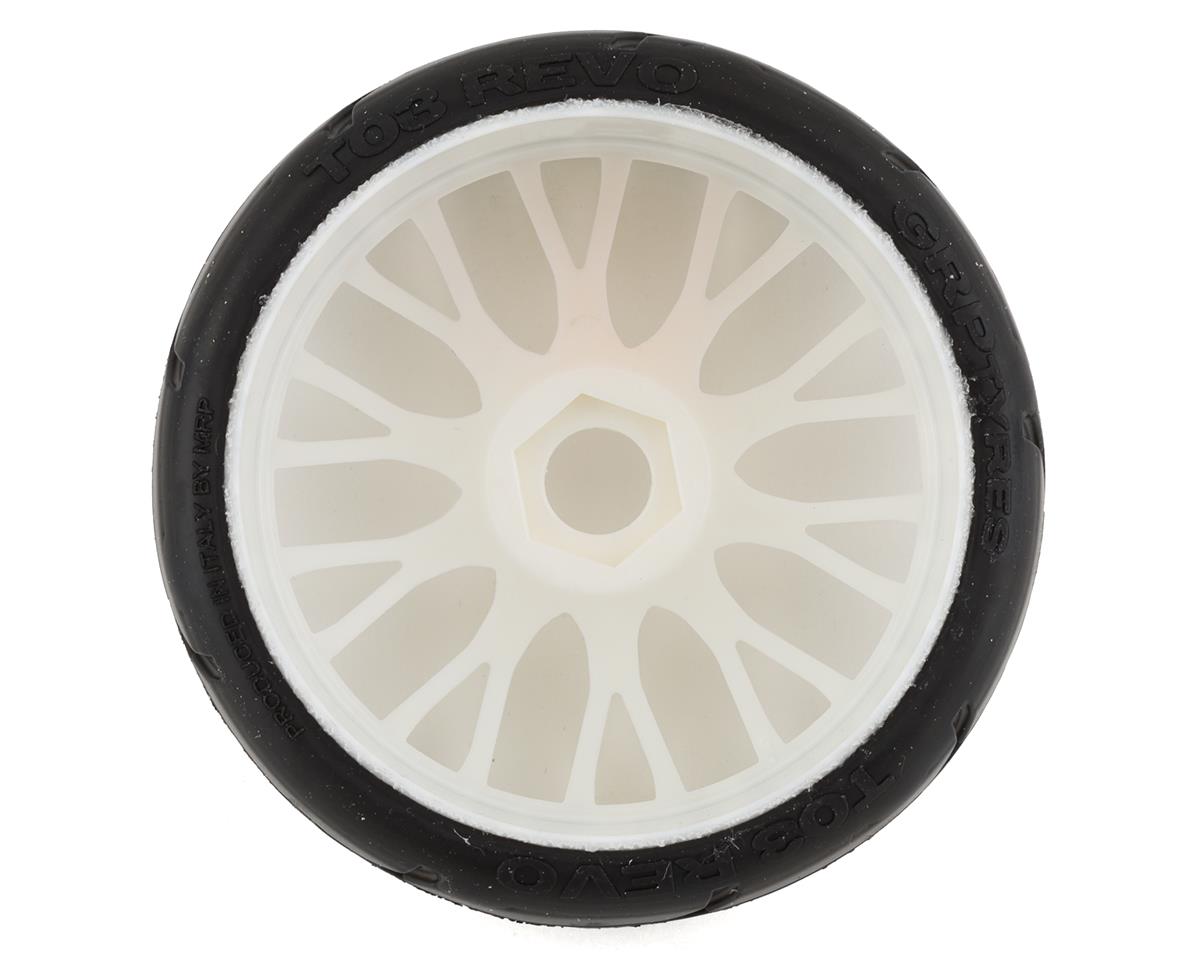 GRP Tires GT - TO3 Revo Belted Pre-Mounted 1/8 Buggy Tires (White) (2) (XB2)