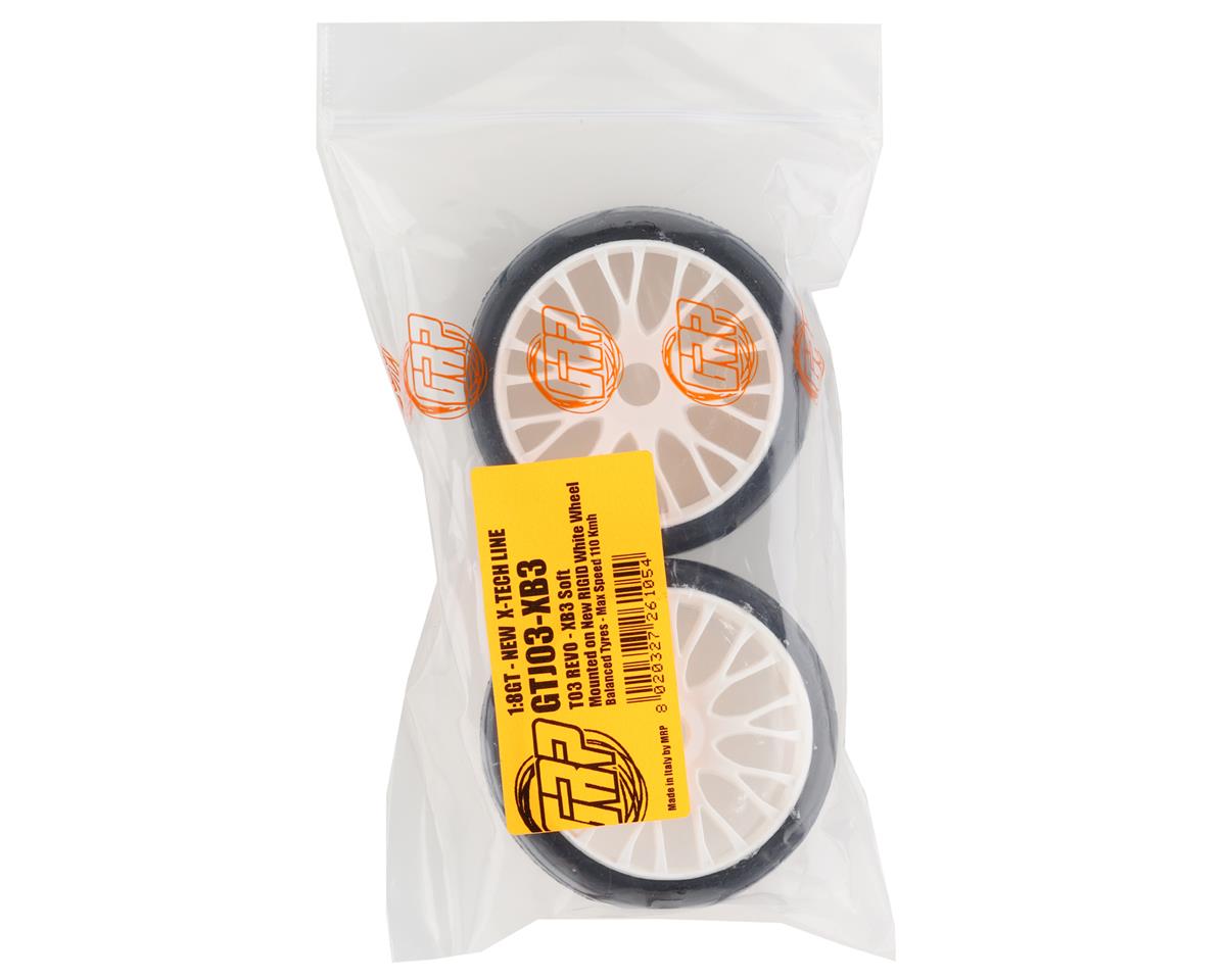 GRP Tires GT - TO3 Revo Belted Pre-Mounted 1/8 Buggy Tires (White) (2) (XB3)