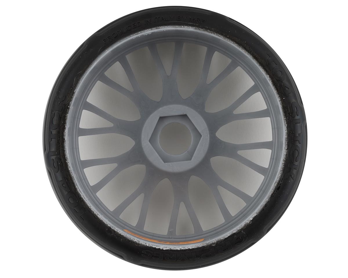 GRP Tires GT - TO4 Slick Belted Pre-Mounted 1/8 Buggy Tires (Silver) (2) (XB2)