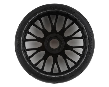 GRP Tires GT - TO3 Revo Belted Pre-Mounted 1/8 Buggy Tires (Black) (2) (XB1)