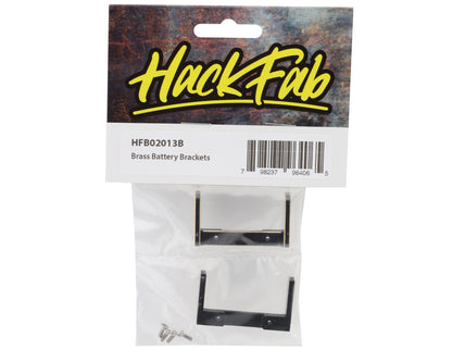 HackFab Losi Mini-B and Mini-T 2.0 Brass Battery Brackets (2) (No Strap)