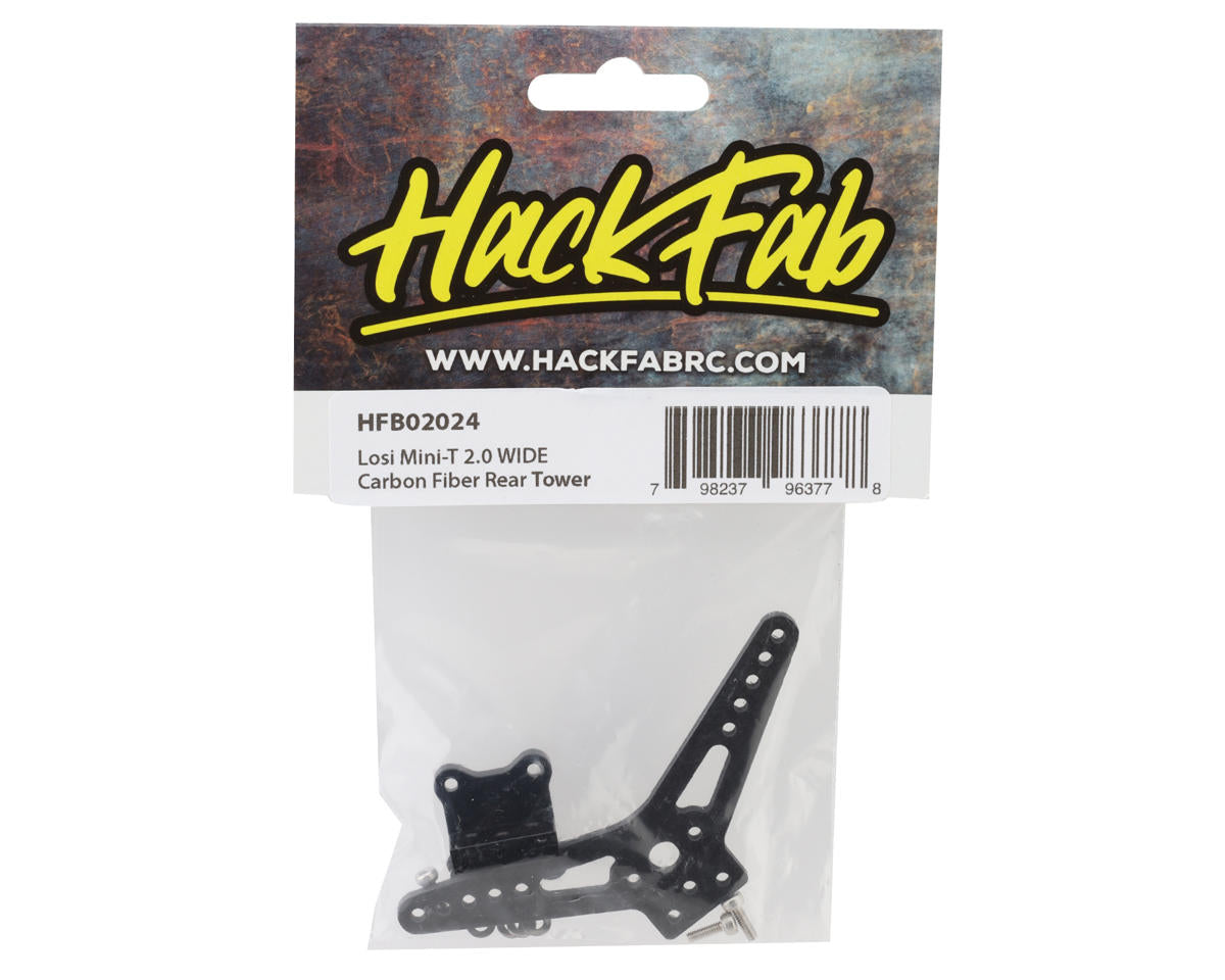 HackFab Losi Mini-T 2.0 Carbon Fiber Wide Rear Shock Tower