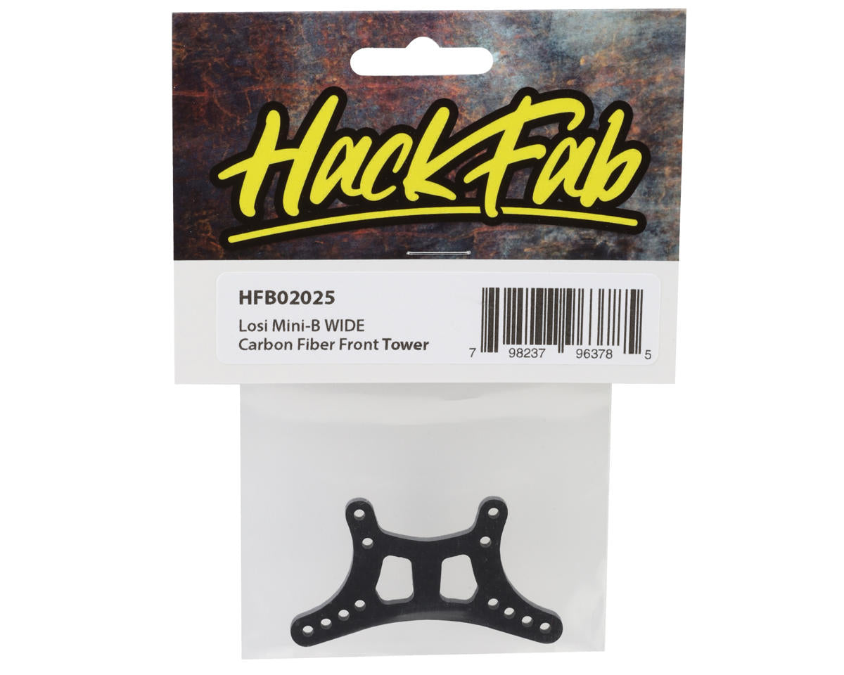 HackFab Losi Mini-B Carbon Fiber Wide Front Shock Tower