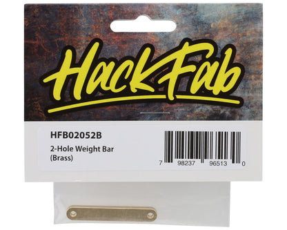 HackFab Mini Sprint 2-Hole Weight Bar (Brass)