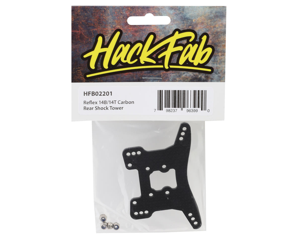 HackFab Team Associated Reflex 14B/14T Carbon Fiber Rear Shock Tower
