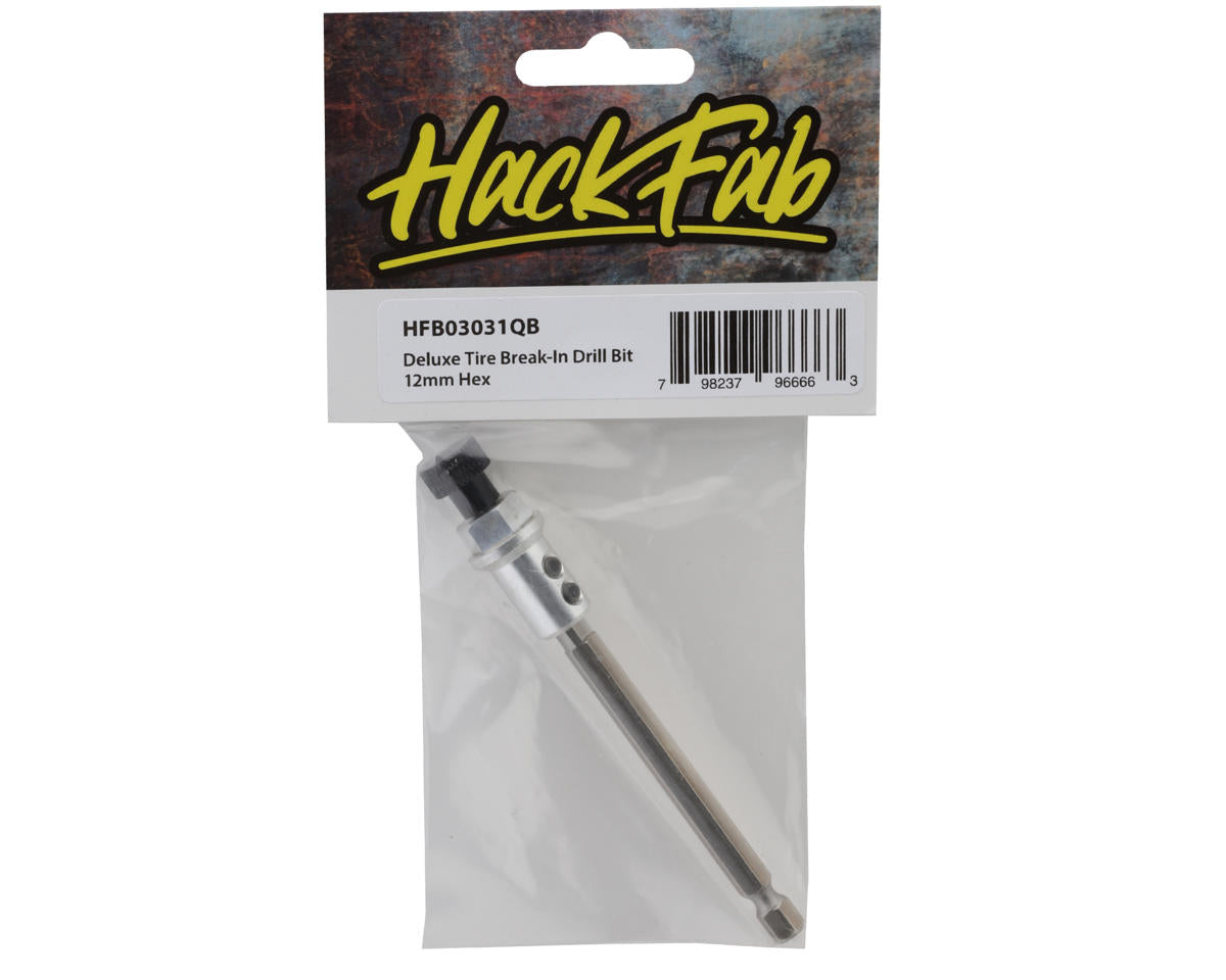 HackFab Deluxe Tire Break-In Drill Quick Bit (12mm Hex)
