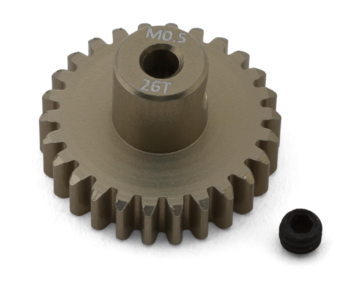 HackFab Mod 0.5 Aluminum Mini Pinion Gear (2mm Shaft) (26T)