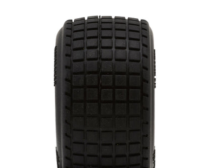 HackFab Losi Mini B/T 2.0 Haymaker Rear Pre-Mounted Mini Oval Tires (Super Soft)