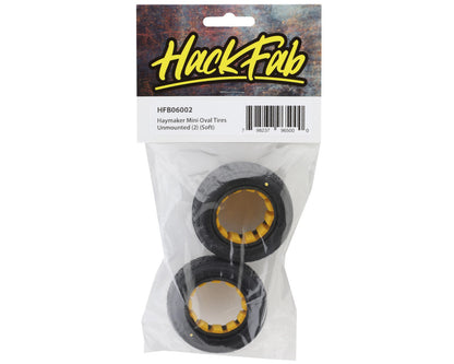 HackFab Losi Mini-B/T 2.0 Haymaker Mini Oval Rear Tires w/Foam Inserts (2)