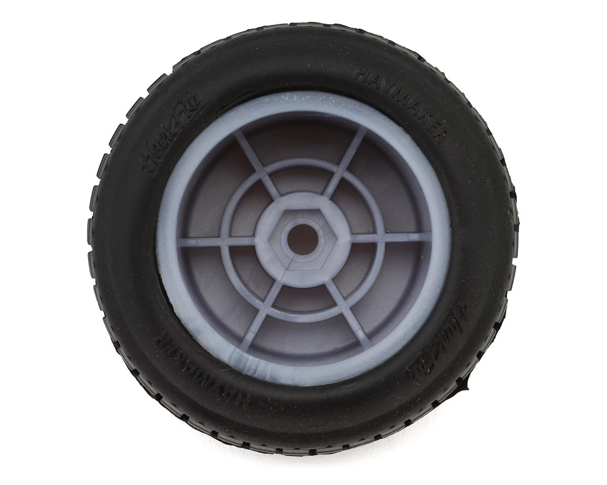 HackFab Losi Mini B/T 2.0 Haymaker Rear Pre-Mounted Mini Oval Tires (Medium)