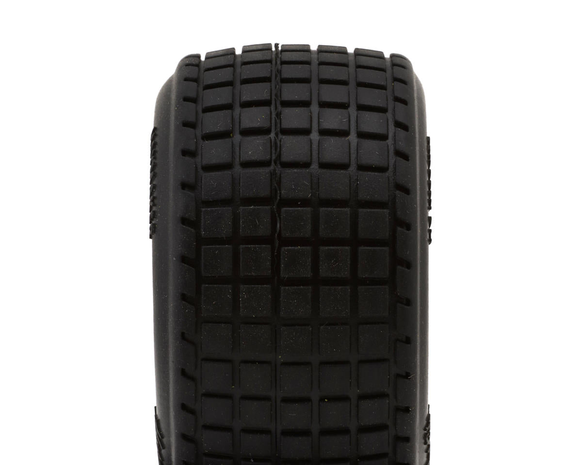 HackFab Losi Mini B/T 2.0 Haymaker Rear Pre-Mounted Mini Oval Tires (Medium)