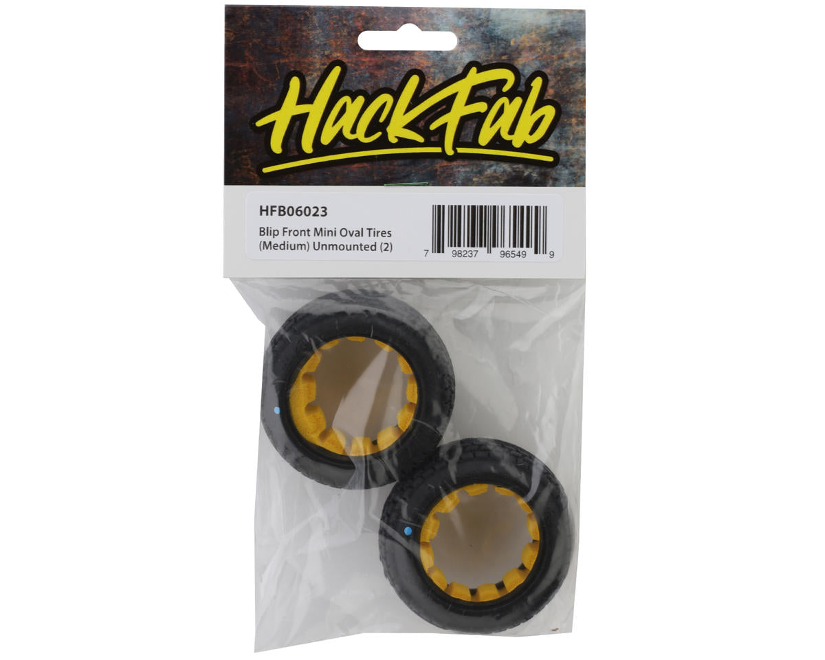 HackFab Losi Mini-B Blip Mini Front Oval Tires (2) (Medium)