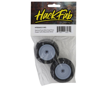 HackFab Losi Mini-B Swerve Pre-Mounted Mini Front Oval Tires (Super Soft)