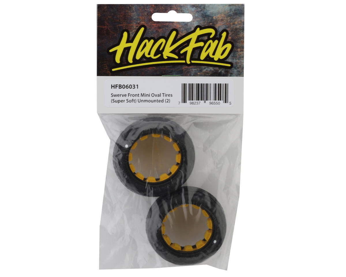 HackFab Losi Mini-B Swerve Mini Front Oval Tires (2) (Super Soft)