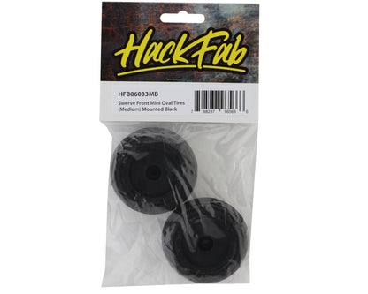 HackFab Losi Mini-B Swerve Pre-Mounted Mini Front Oval Tires (Medium)