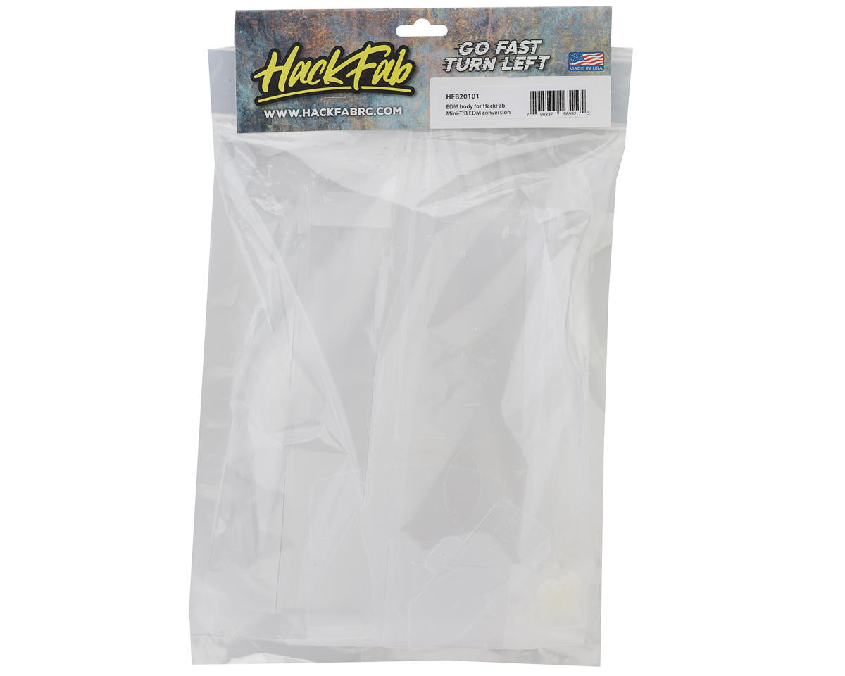 HackFab Losi Mini-T/B High Down-force EDM Body (Clear)