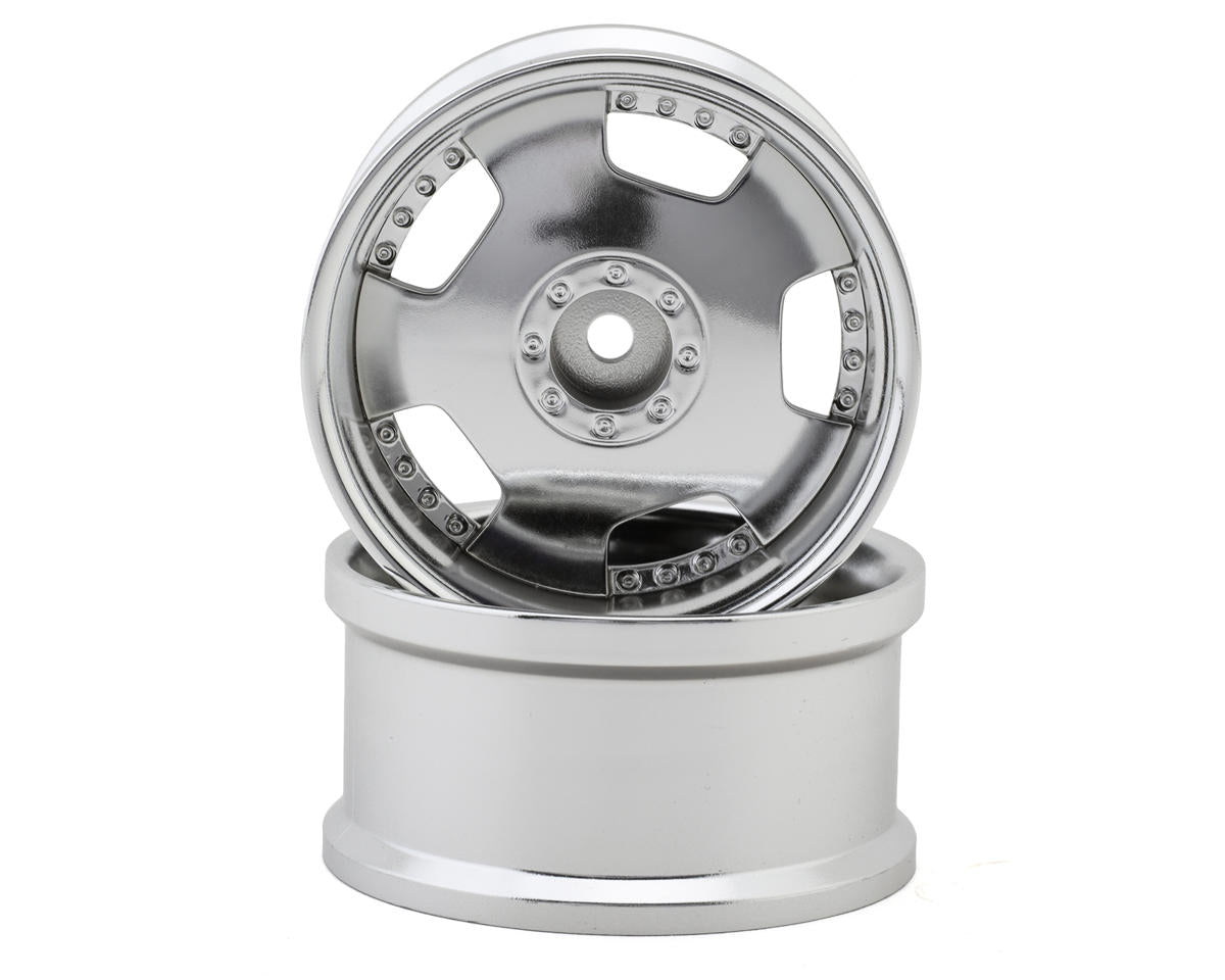 Hayashi Garage Euro VIP Dish Style 1/10 Drift Wheels (Silver) (2) (8mm Offset)