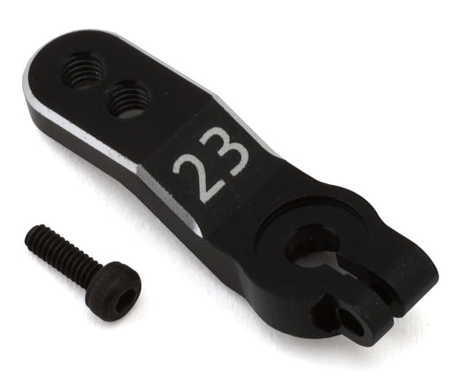 HongNor X5B Aluminum Clamping Servo Horn (Black) (23T-JR/Airtronics/KO)