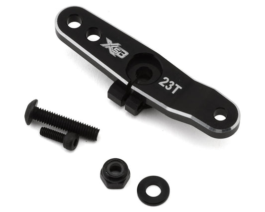 HongNor X5B Aluminum Clamping Throttle Servo Horn (Black) (23T)