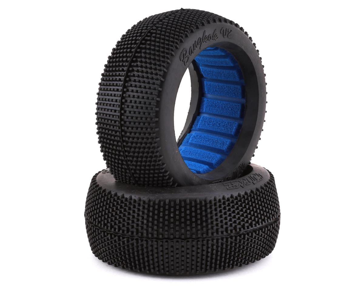 HotRace Bangkok V2 1/8 Buggy Tires w/Inserts (2) (Medium)