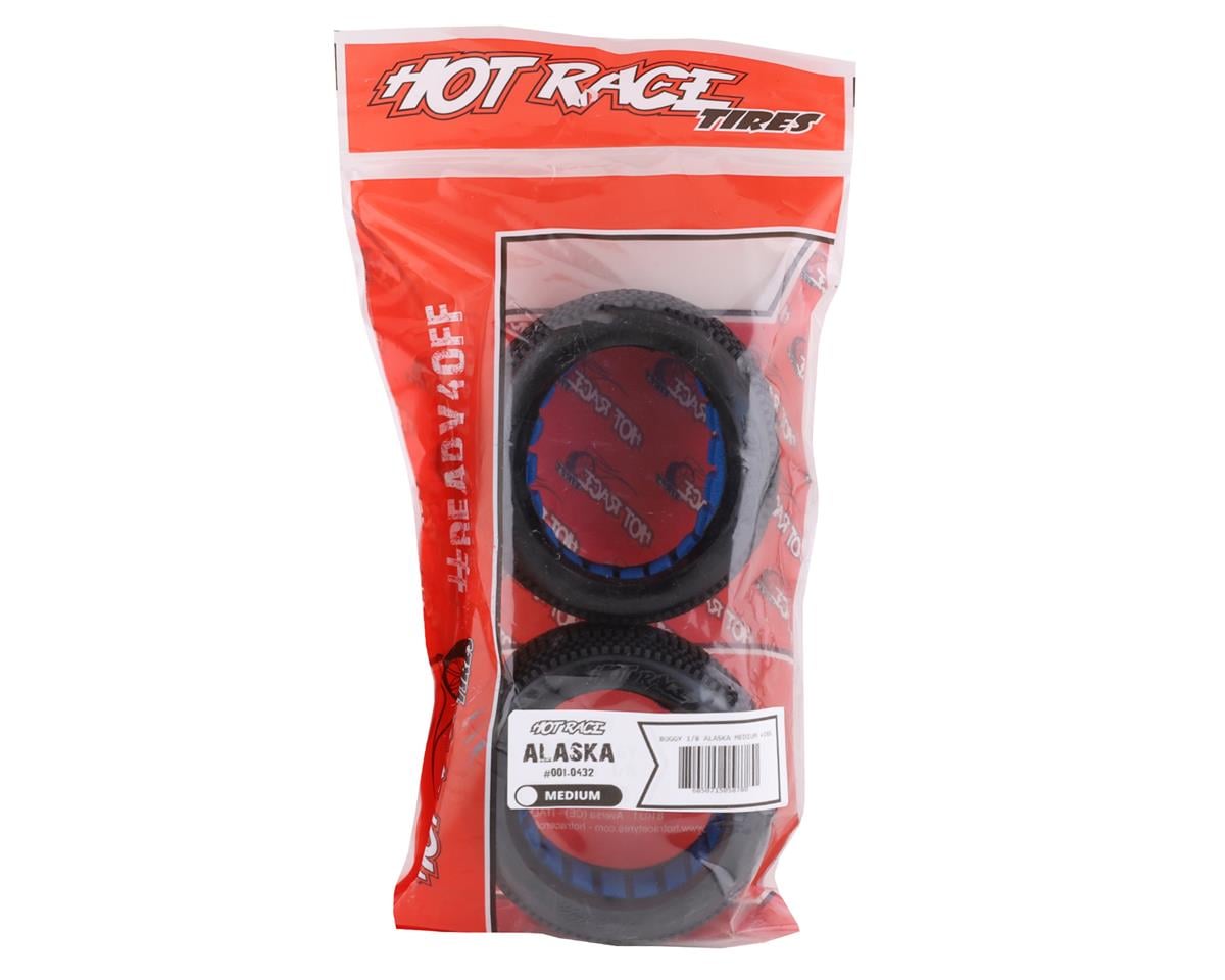 HotRace Alaska 1/8 Buggy Tires w/Inserts (2) (Medium)