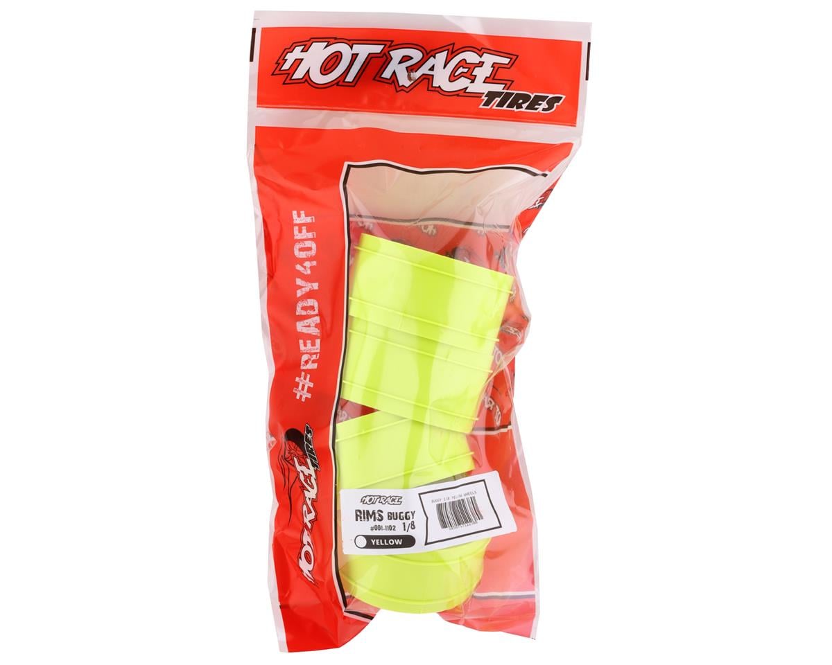 HotRace 1/8th Off Road Buggy Wheel (4) (Yellow)