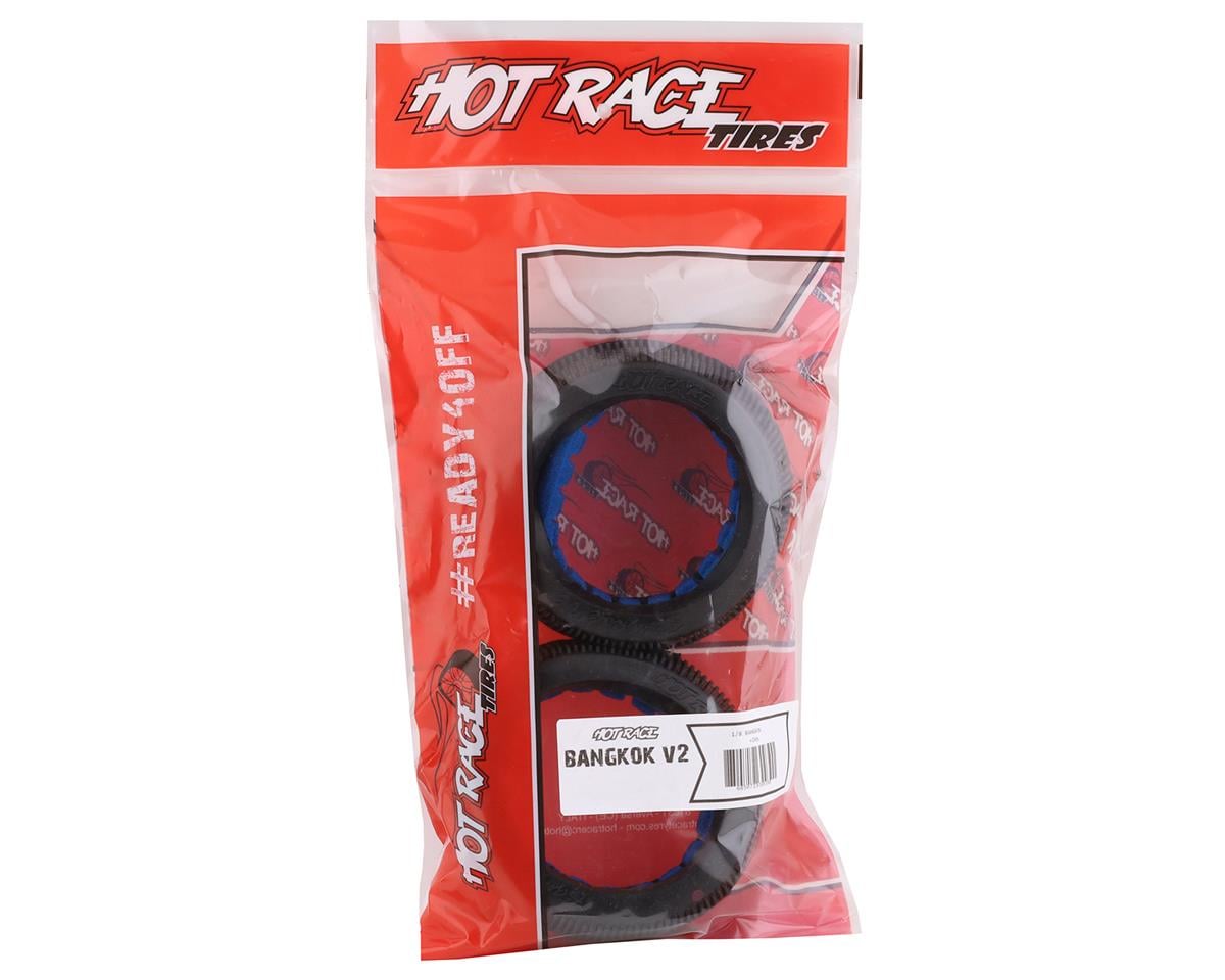 HotRace Bangkok V2 1/8 Truggy Tires w/Inserts (2) (Soft)