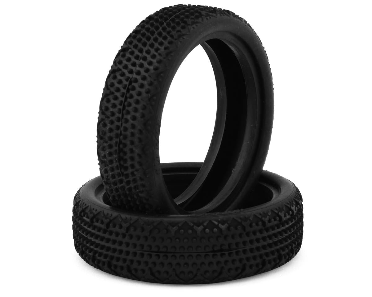 HotRace 1/10 2.2" Mini-Pin Slim 2WD Front LP Carpet Front Tires (2) (Medium)