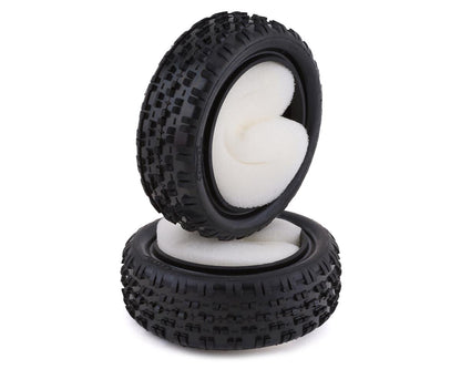 HotRace Astroturf/Carpet 1/10th Buggy Front Tires w/Inserts (2) (Medium)