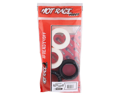 HotRace Astroturf/Carpet 1/10th Buggy Front Tires w/Inserts (2) (Medium)