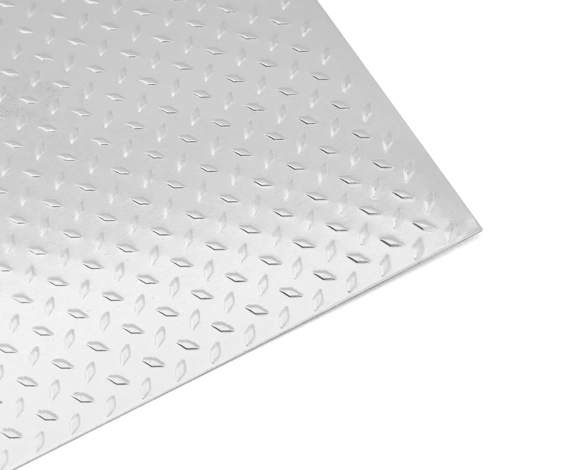 Hot Racing Aluminum Scale Diamond Plate Sheet (Silver) (2) (0.5mm)