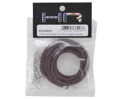 Hot Racing 1/10 Bungee Cord Kit (Black/Red)