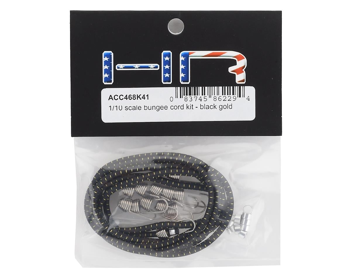Hot Racing 1/10 Bungee Cord Kit (Black/Gold)