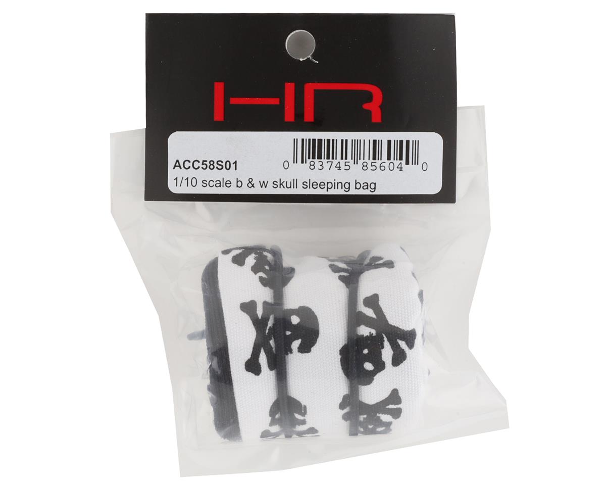 Hot Racing 1/10 Scale Sleeping Bag (Black/White Skulls)