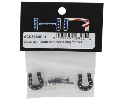 Hot Racing 1/10 Aluminum Monster Shackle D-Ring (Black) (2)