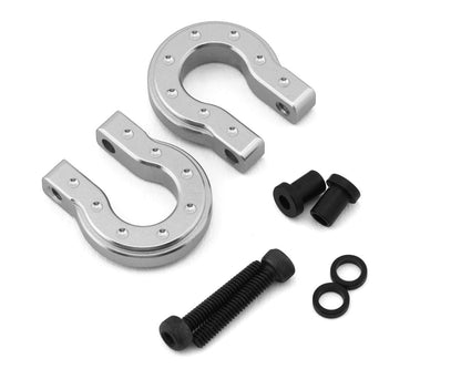 Hot Racing 1/10 Aluminum Monster Shackle D-Ring (Silver) (2)