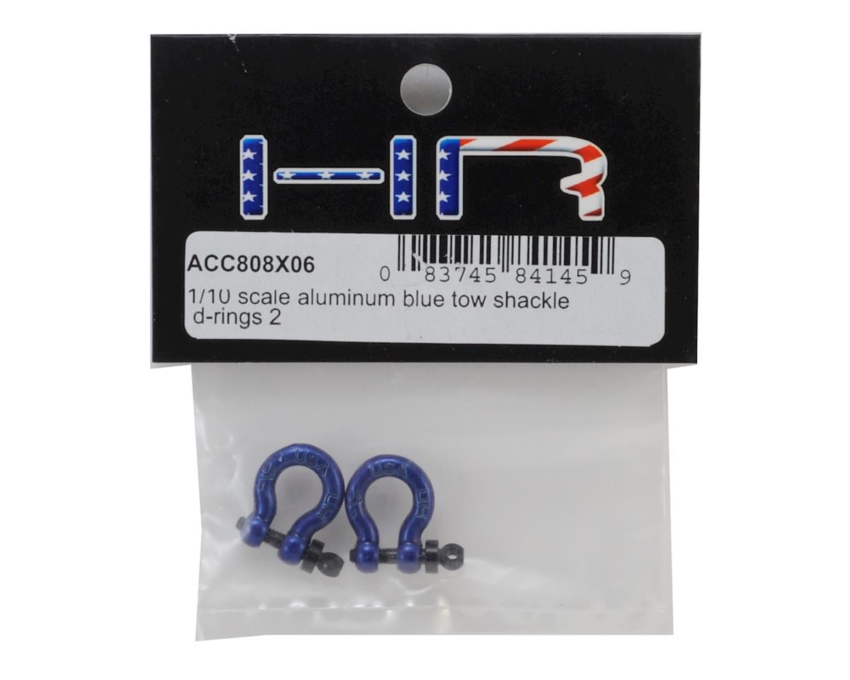 Hot Racing 1/10 Scale Aluminum D-Rings (Blue) (2)