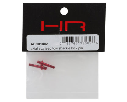 Hot Racing 1/10 Scale Tow Shackle Lock Pins (Red) (2)
