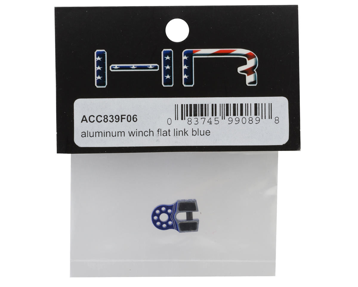 Hot Racing Aluminum Flat Link Winch Block (Blue)