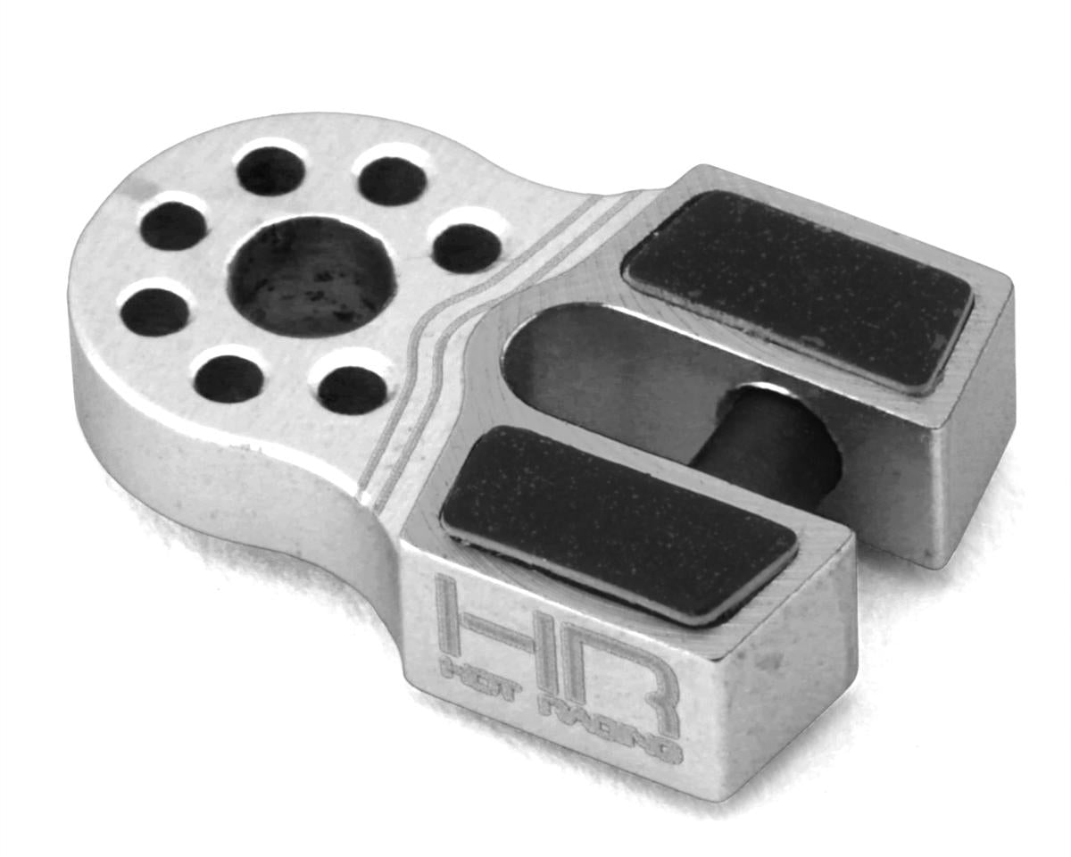 Hot Racing Aluminum Winch Flat Link Block (Silver)